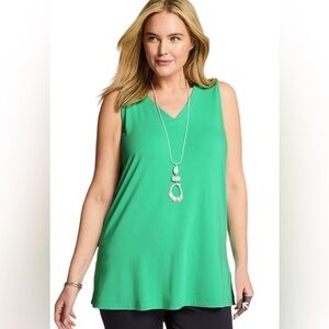 J.JILL Top Wearever Tunic Tank 2X